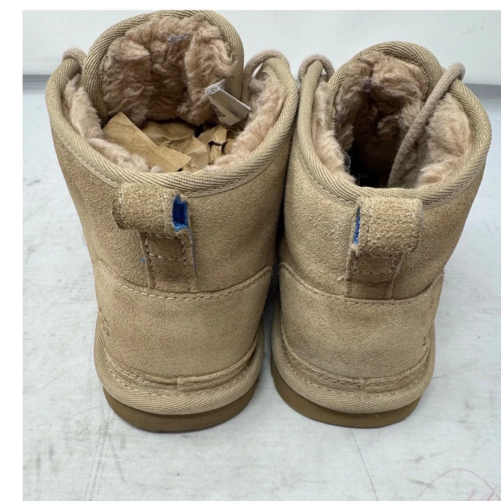 🔥UGG Neumel 🤎🩷🤎Chestnut Suede‎ Lace Up Chukka Boots 3236 Womens 6